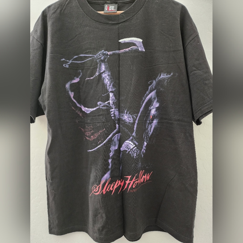 Vintage 1999 Giant, Black Sleepy Hollow Graphic Tee, XL, Rare